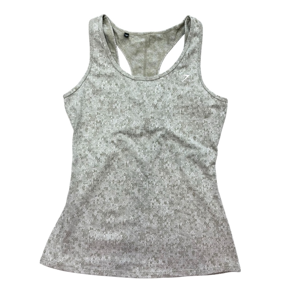 Gymshark Fleur Texture Cross-Back Sports Tnk top